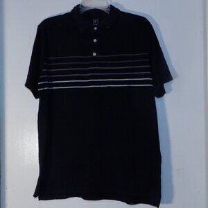 George Black Polo Shirt GUC Sz L